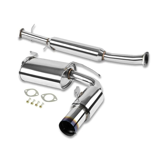 90-97 Mazda Miata Single Burnt Tip Catback Exhaust Stainless Steel