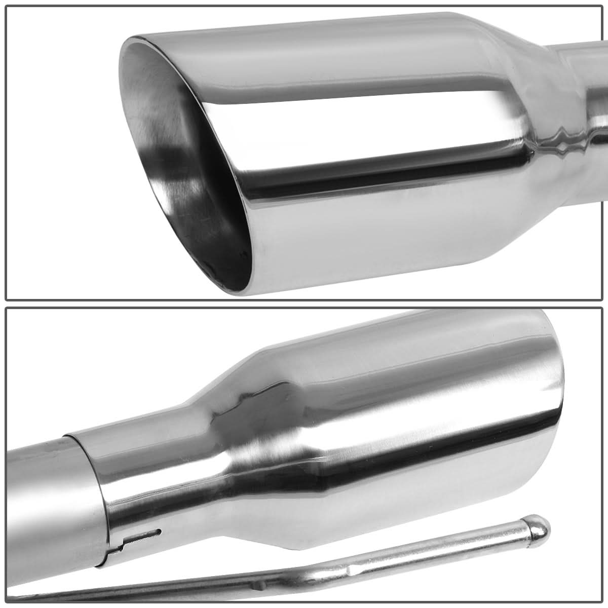2015-2017 Ford Mustang 2.3L EcoBoost Axleback Exhaust Stainless Steel
