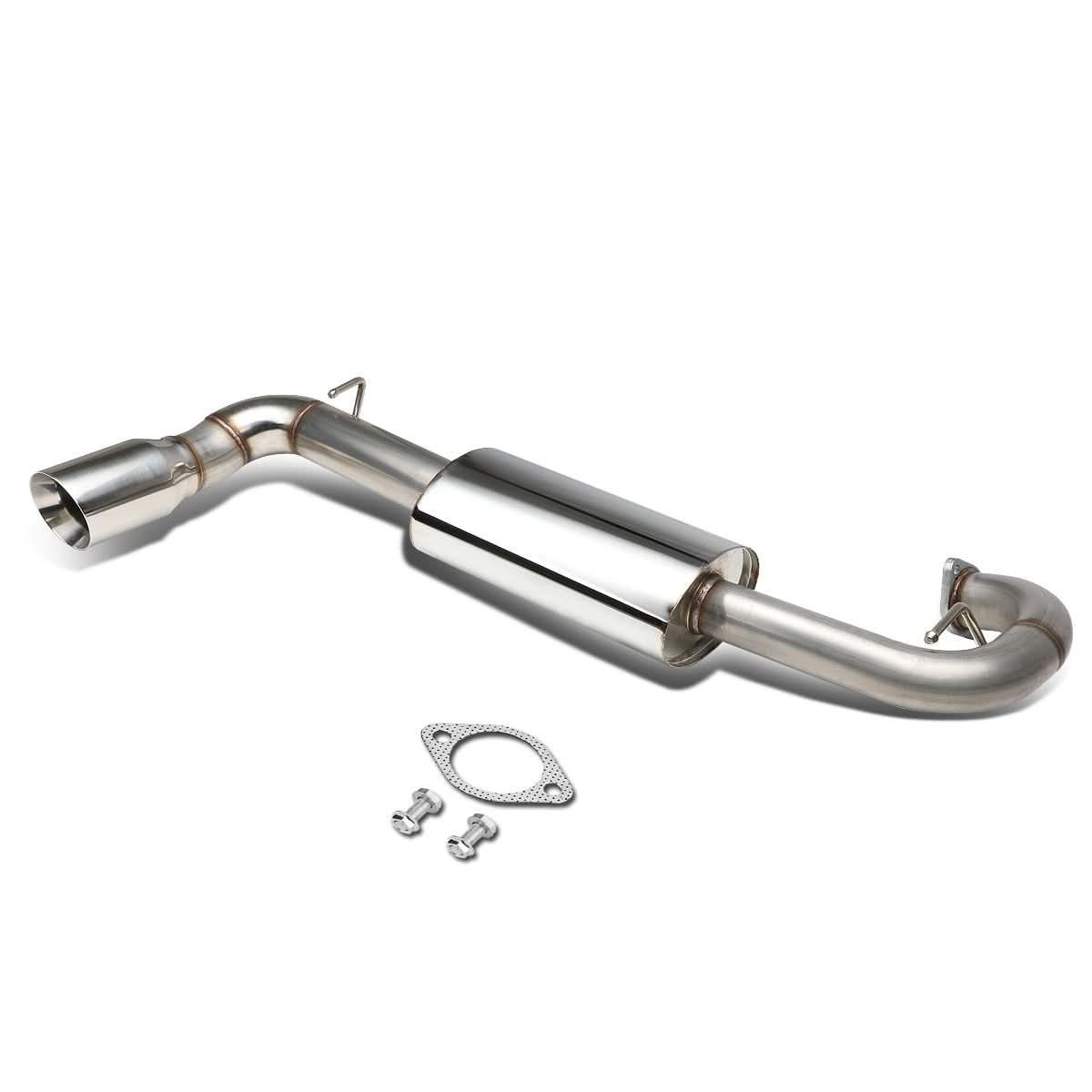 2011-2016 Scion tC Axle Back Exhaust Single Rolled Tip Stainless Steel