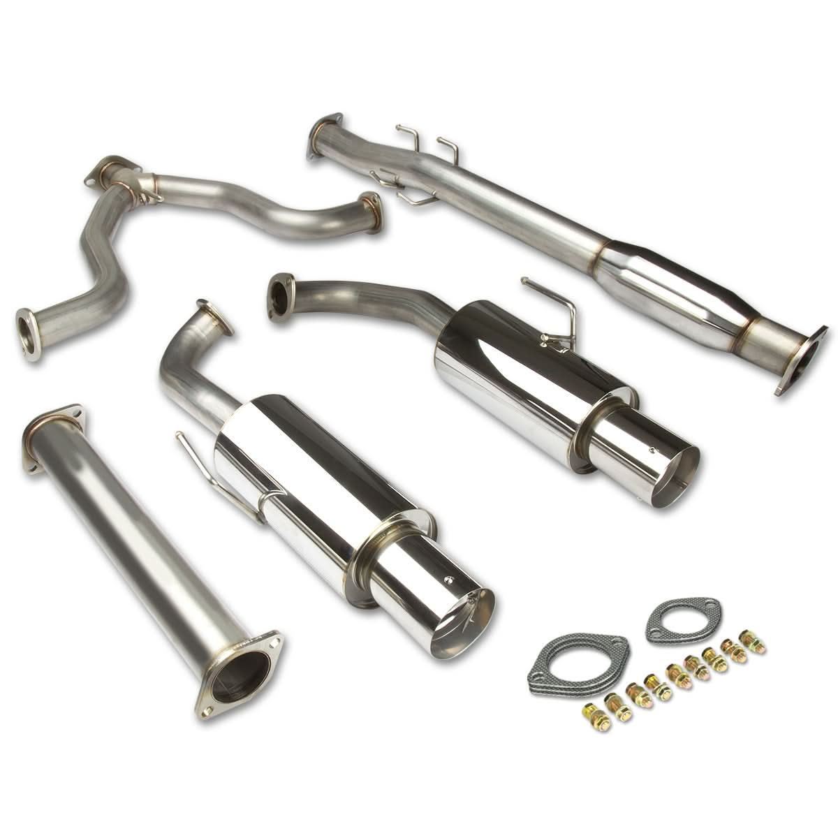 2007-2012 Nissan Altima Sedan Catback Exhaust Dual Tip Stainless Steel