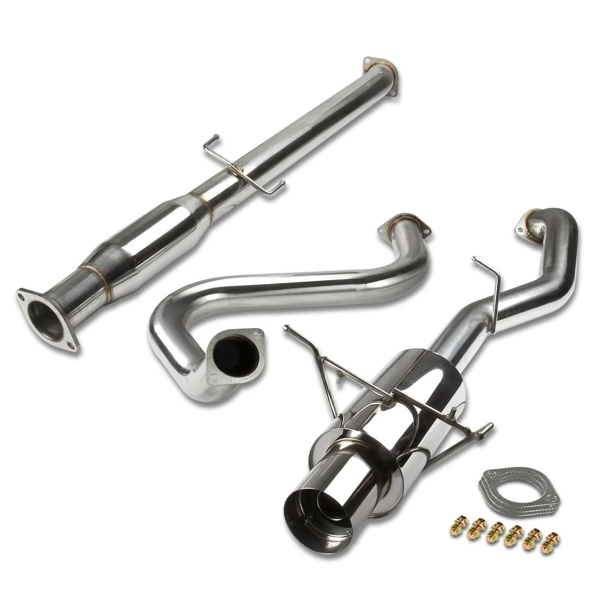 2007-2012 Nissan Sentra Catback Exhaust Single Tip Stainless Steel