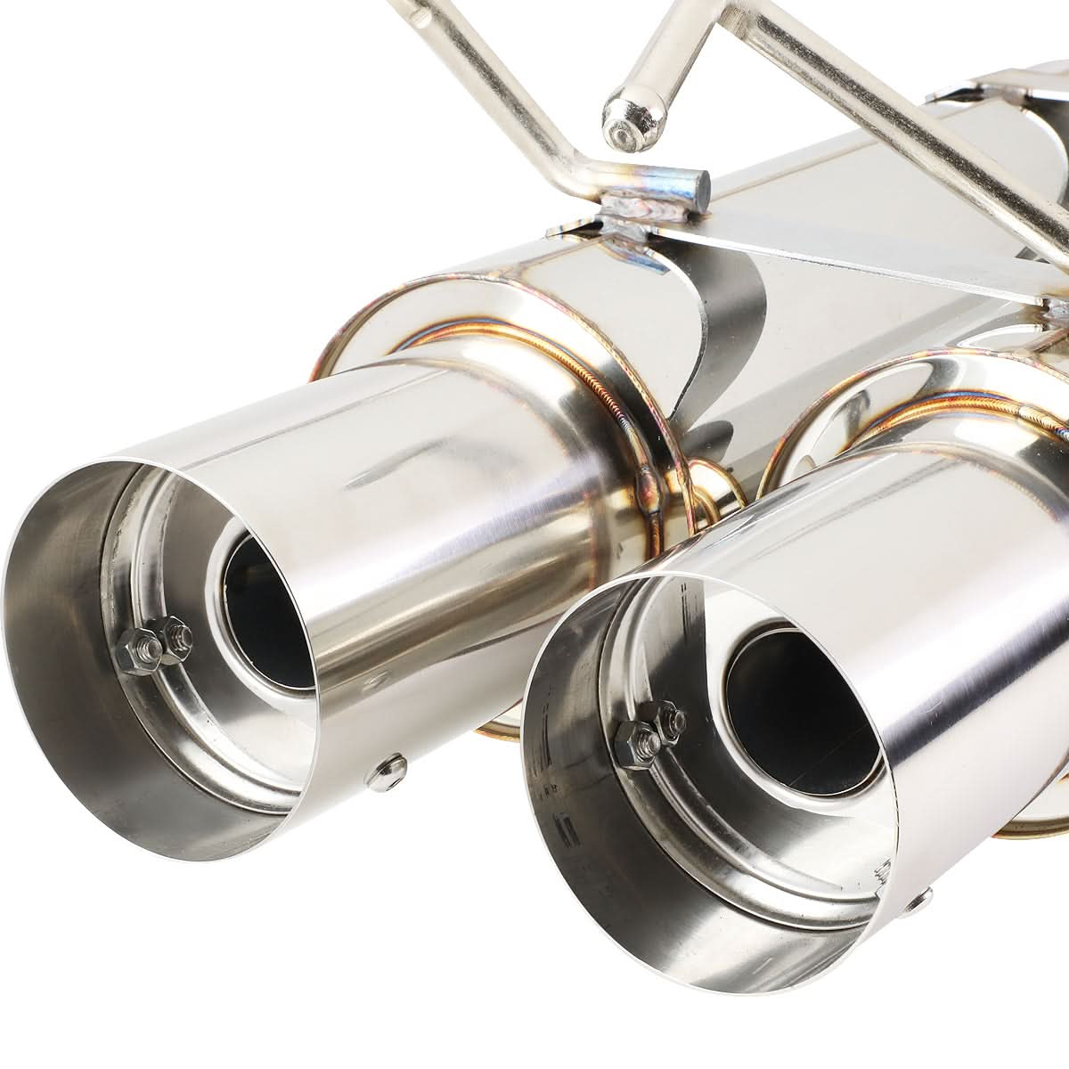 1989-1994 Nissan 240SX Dual Tip Catback Exhaust - Stainless Steel