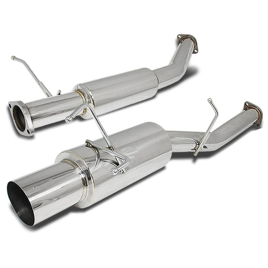 89-94 Nissan 240SX Single Tip Catback Exhaust System - Stainless Steel