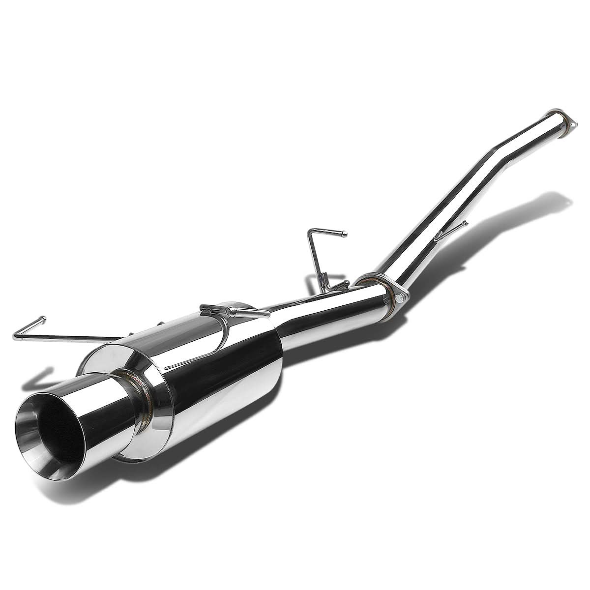 1995-1998 Nissan 240SX S16 Dual Tip Catback Exhaust - Stainless Steel