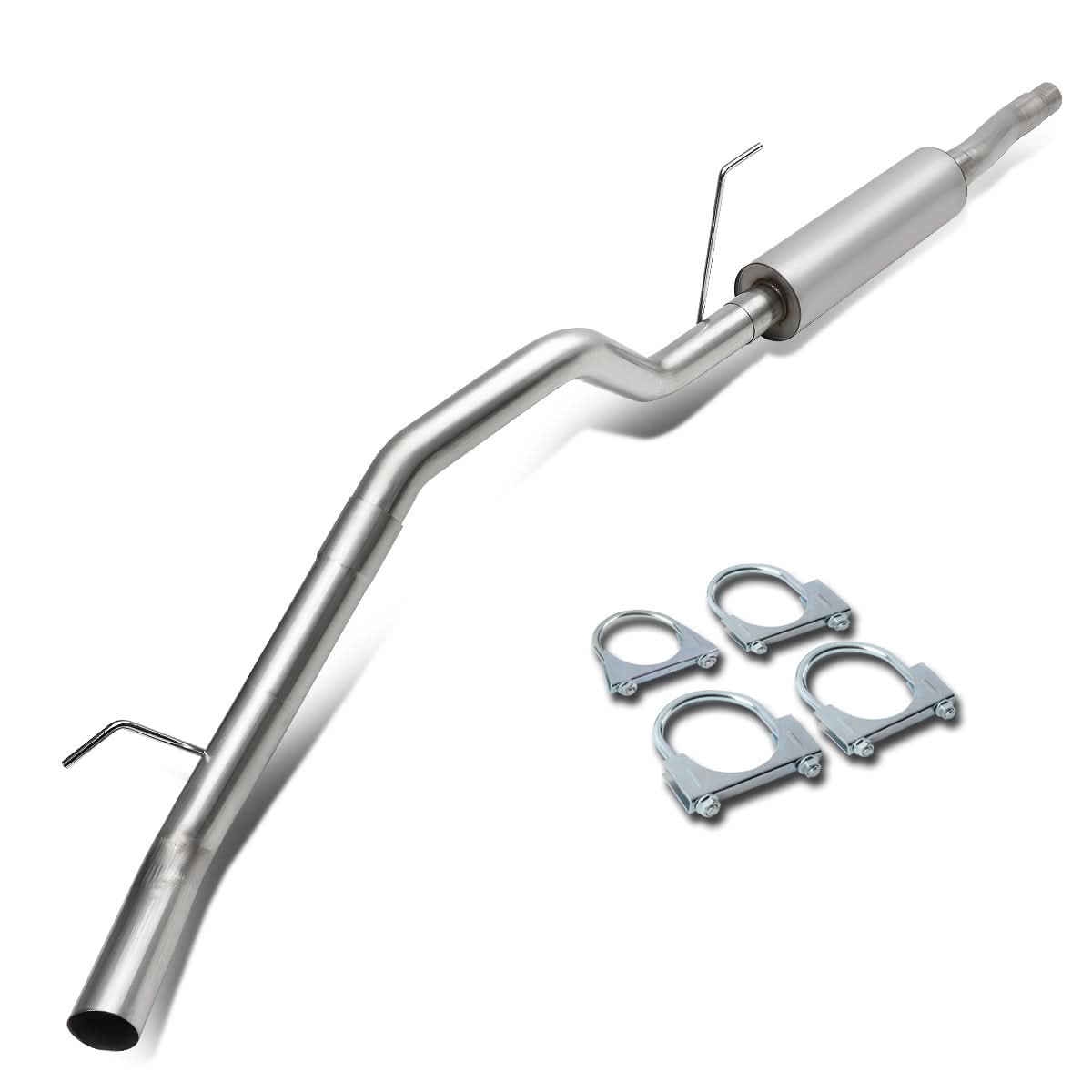 95-98 Nissan 240SX S14 Catback Exhaust Single Rolled Tip Stainless Steel