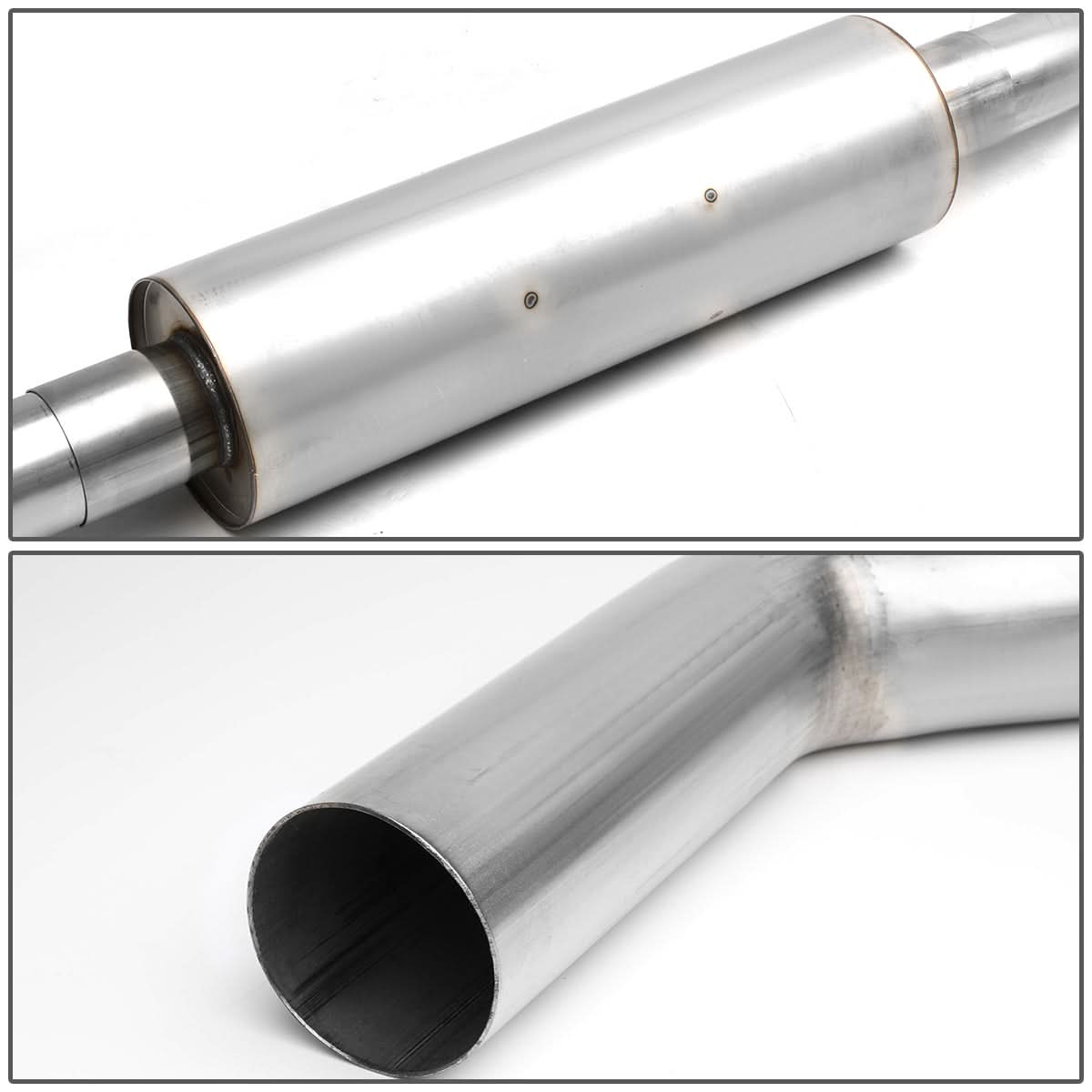 95-98 Nissan 240SX S14 Catback Exhaust Single Rolled Tip Stainless Steel