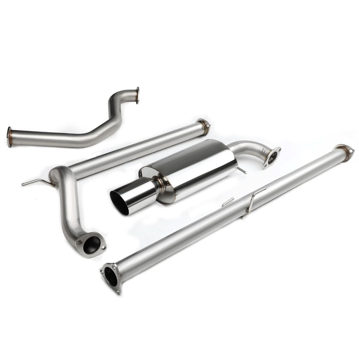 88-91 Honda Civic 4-Door OEM Style Catback Exhaust Stainless Steel