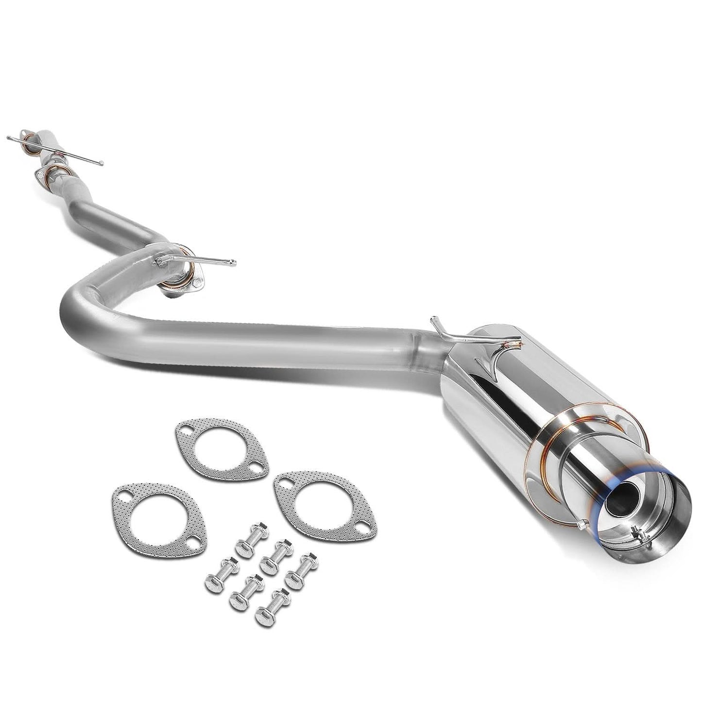 2005-2010 Scion tC Catback Exhaust Stainless Steel Single Burnt Tip