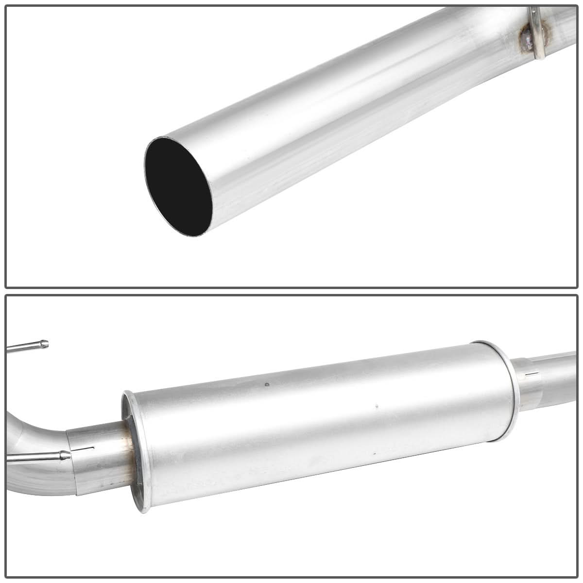 2016-2018 Toyota Tacoma 3.5L Single Tip Catback Exhaust Stainless Steel