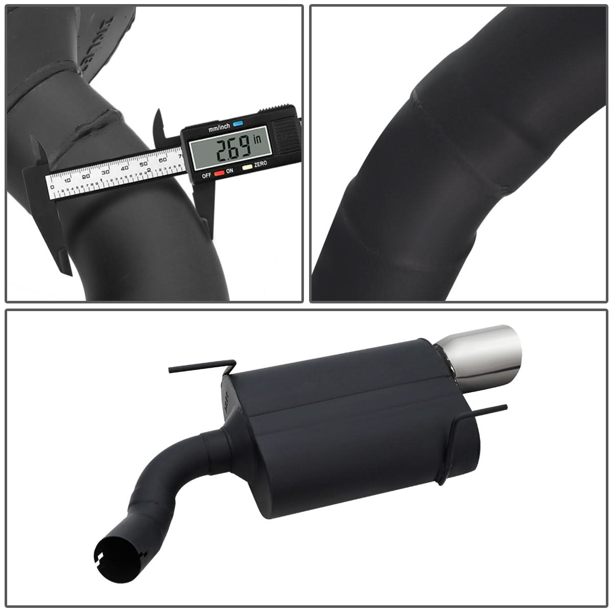 2005-2010 Ford Mustang Catback Exhaust System Stainless Steel
