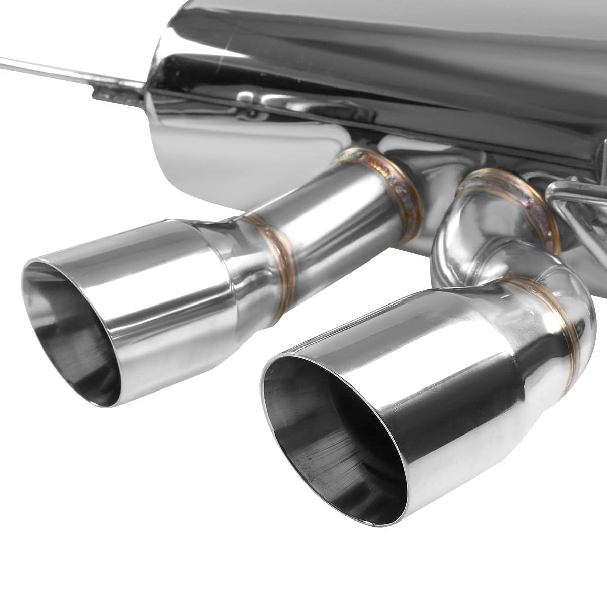 2012-2014 Volkswagen Golf R OE Style Catback Exhaust Dual Tip Stainless Steel