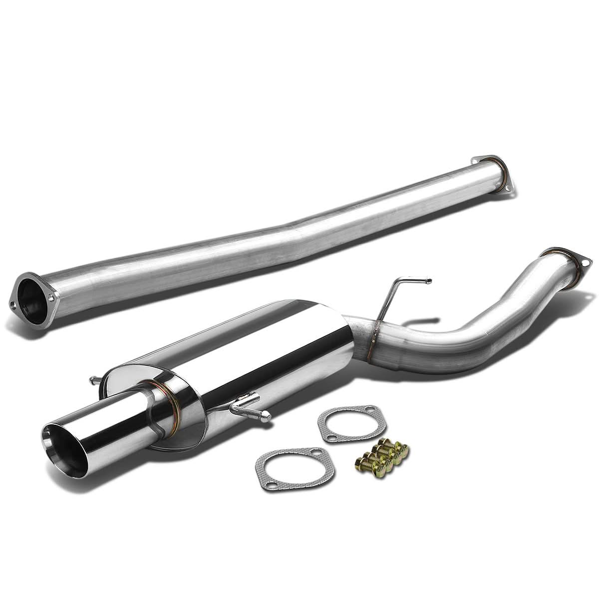 02-07 Subaru WRX/STI Catback Exhaust Single Rolled Tip Stainless Steel