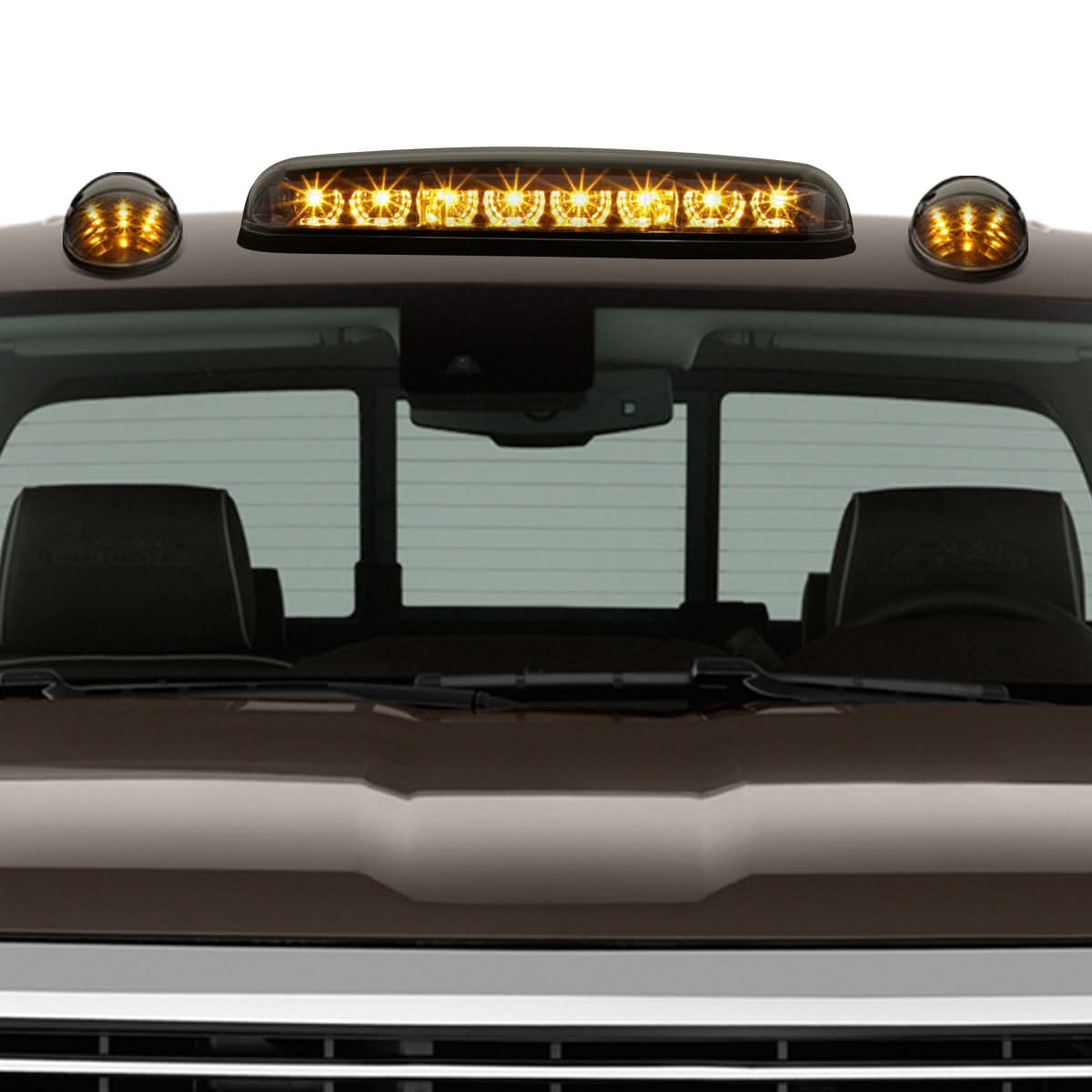 02-07 Chevrolet Silverado / GMC Sierra Smoke Housing Amber LED Cab Light