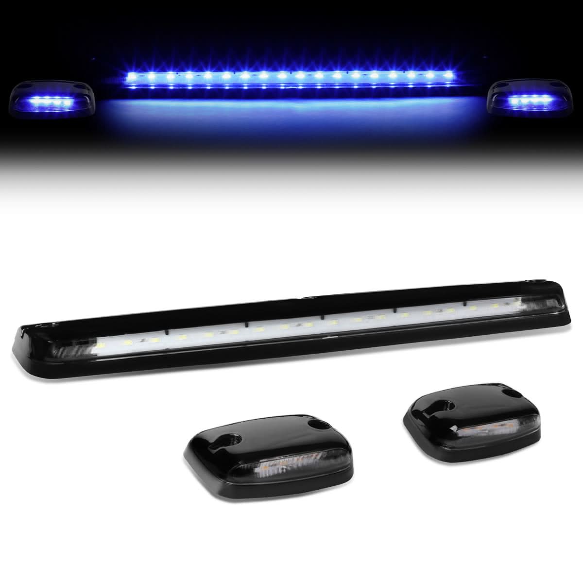 2007-2014 Chevrolet Silverado / GMC Sierra Cab Light - Black Housing Blue LED