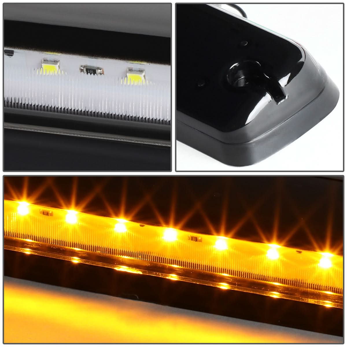 07-14 Chevrolet Silverado / GMC Sierra Cab Light - Black Housing / Amber LED