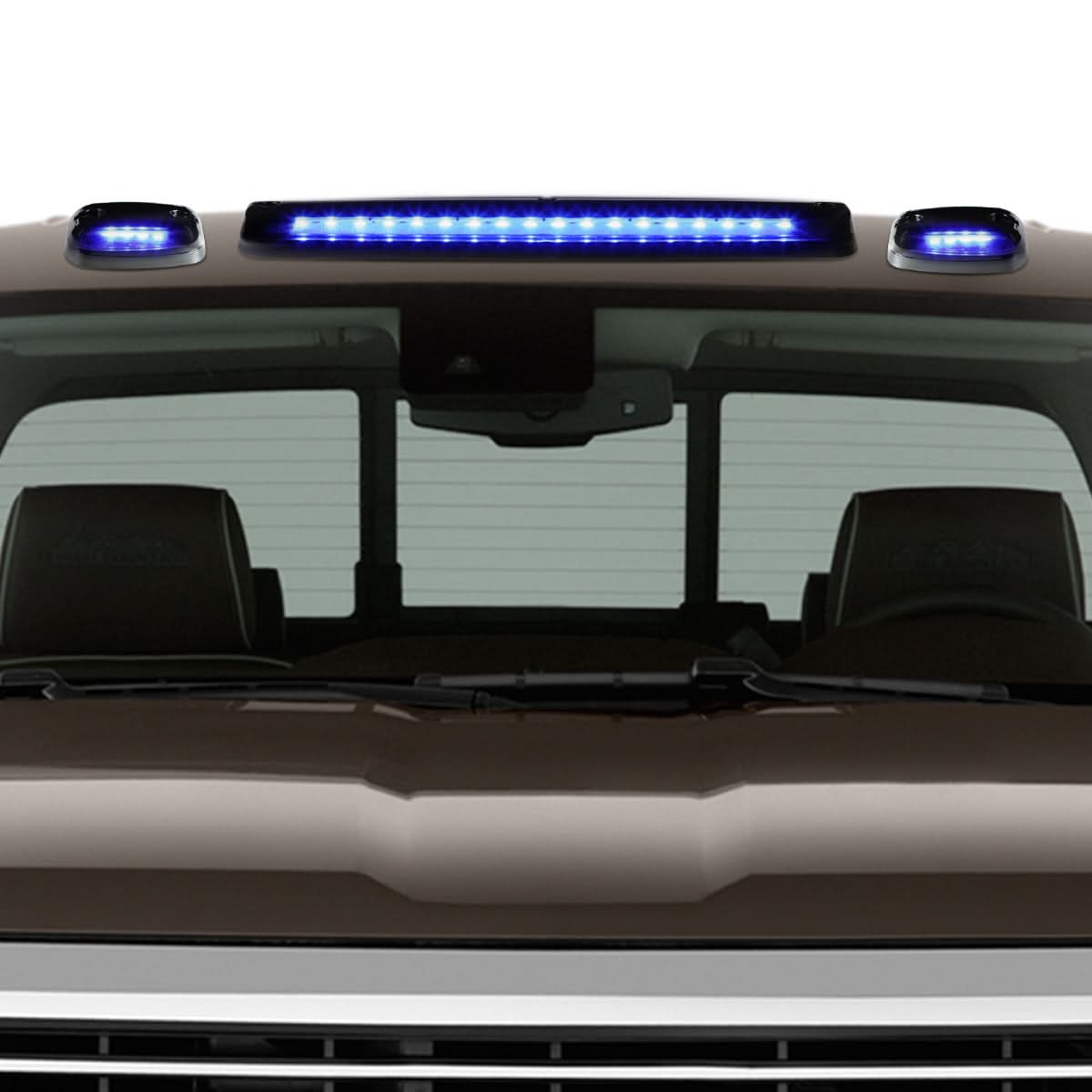 07-14 Chevrolet Silverado / GMC Sierra Smoke Housing Blue LED Cab Light