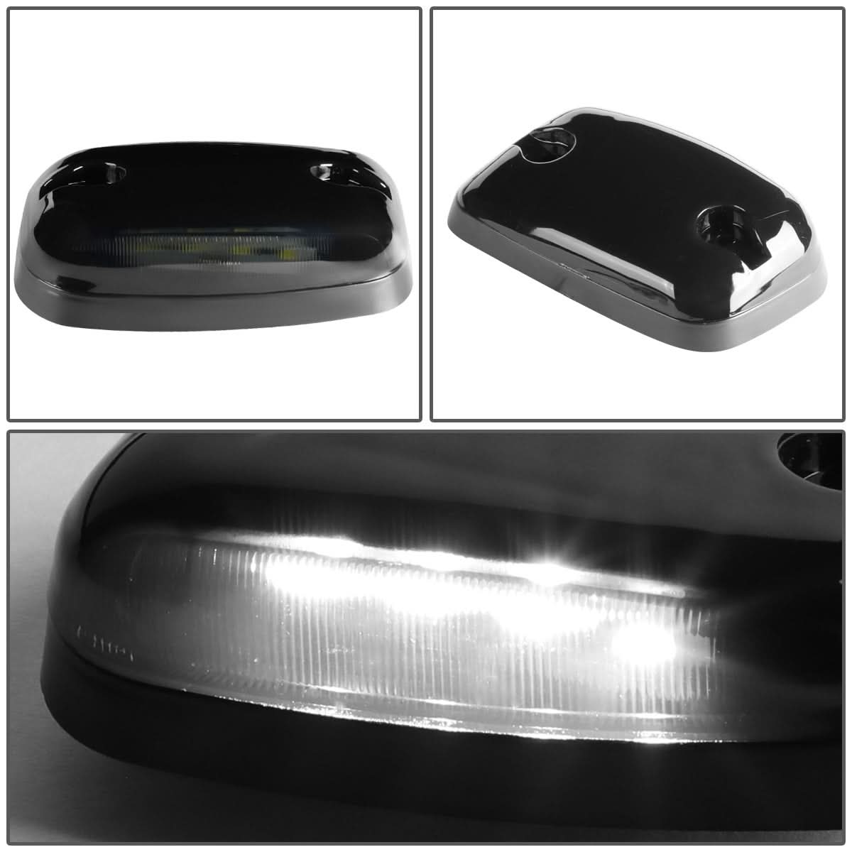 2007-2014 Chevrolet Silverado Cab Light - Smoke Housing White LED