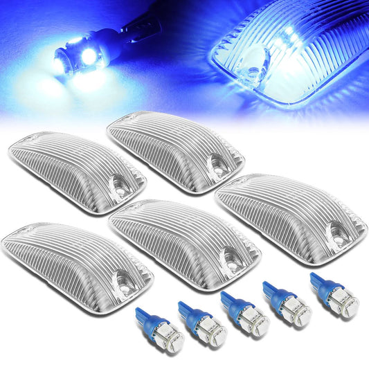 88-02 Chevrolet Silverado / GMC Sierra Chrome Housing Blue LED Cab Light