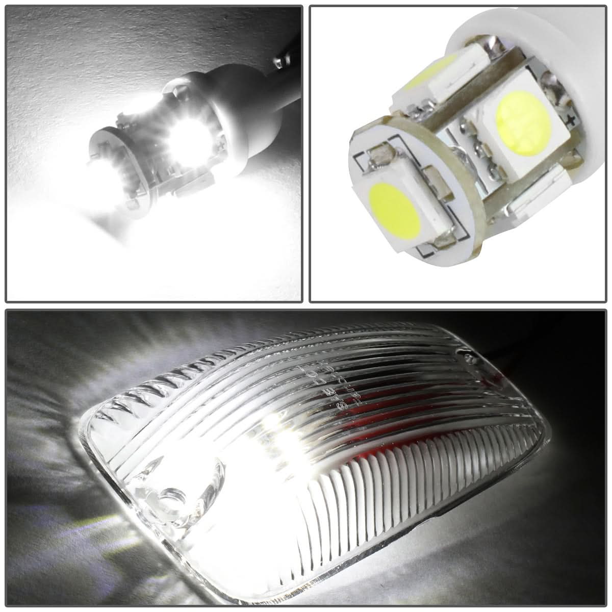88-02 Chevrolet Silverado / GMC Sierra Chrome Housing White LED Cab Light