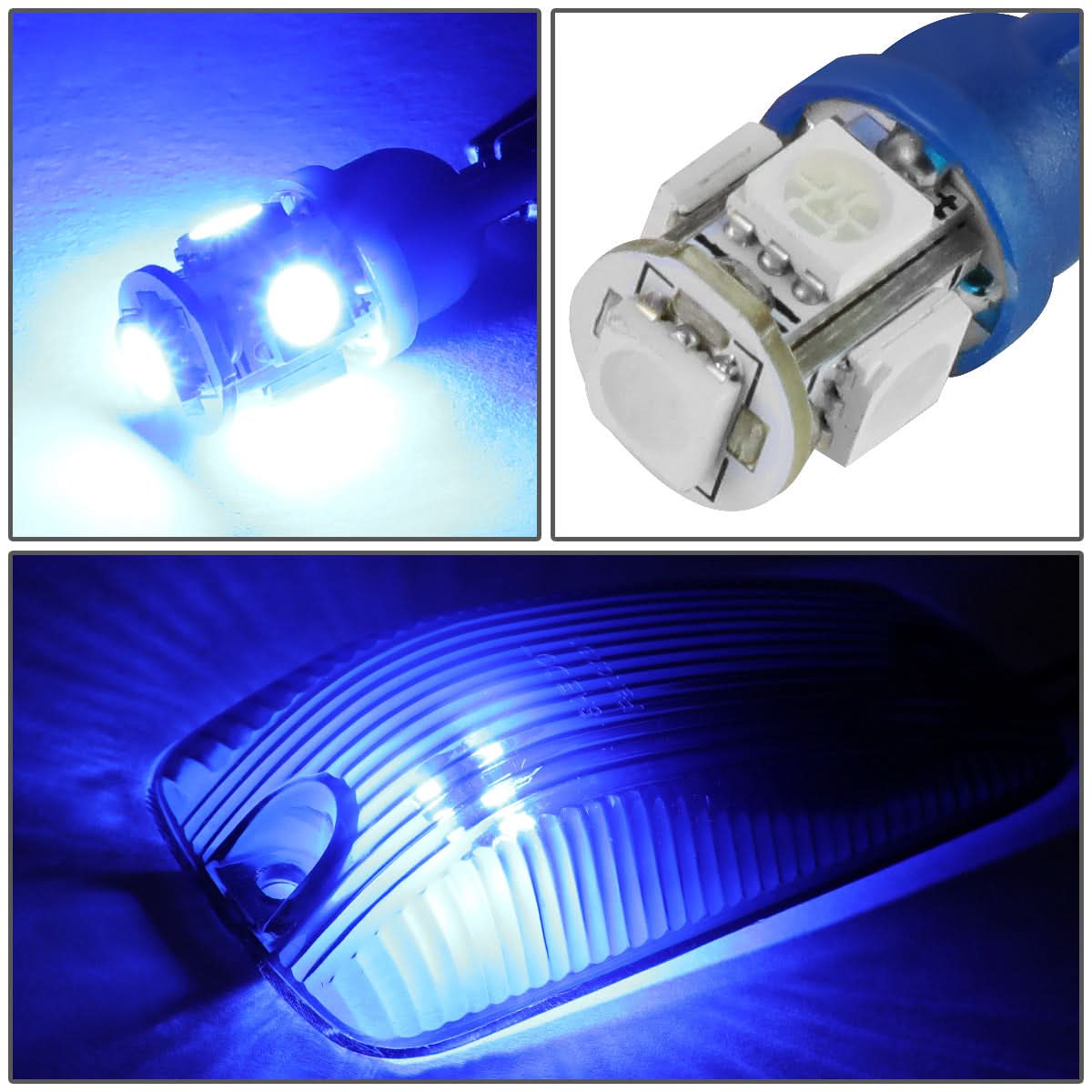 88-02 Chevrolet Silverado / GMC Sierra Smoke Housing Blue LED Cab Light