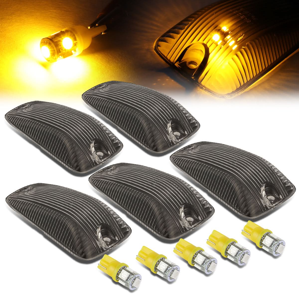 88-02 Chevrolet Silverado / GMC Sierra Smoke Housing Amber LED Cab Light