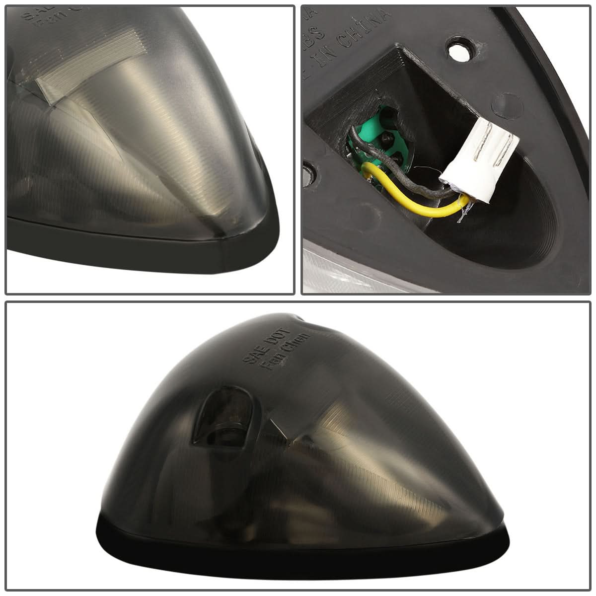 94-98 Dodge Ram 2500/3500 Smoke Housing Cab Light with White LED