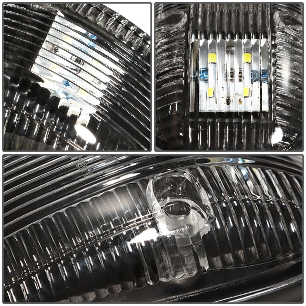 1999-2002 Dodge Ram 2500/3500 Cab Light - Black Housing White LED