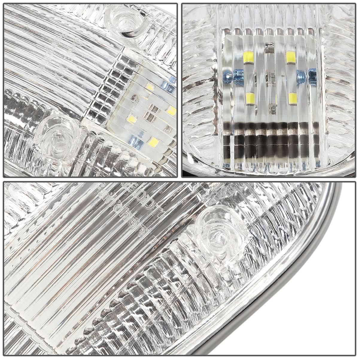 1999-2002 Dodge Ram 2500/3500 Chrome Housing Blue LED Cab Light