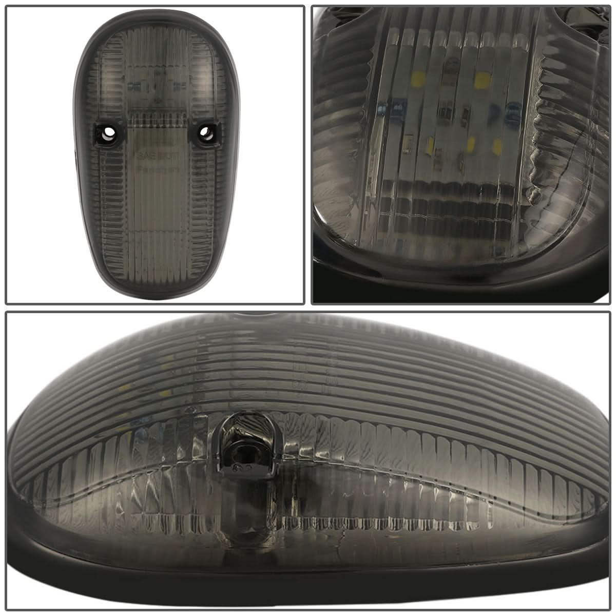 99-02 Dodge Ram 2500/3500 Smoke Housing White LED Cab Light