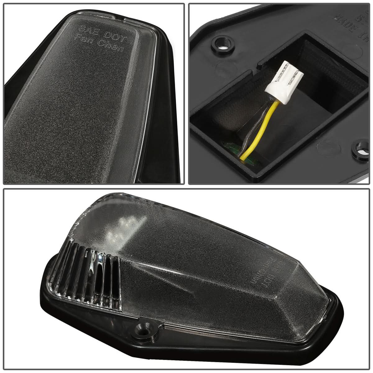80-96 Ford Super Duty Black Housing Blue LED Cab Light