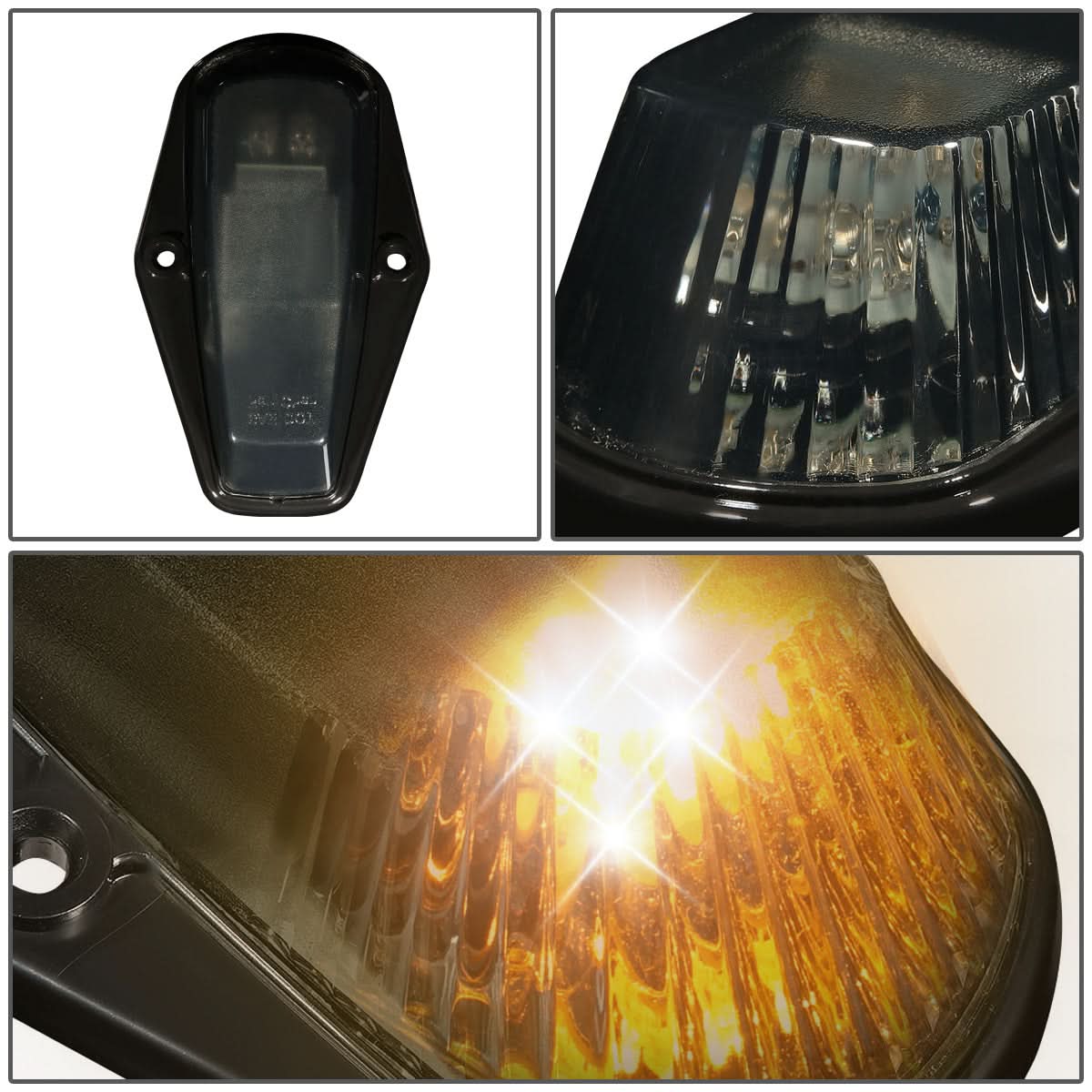 80-96 Ford Super Duty Smoke Housing Amber LED Cab Light