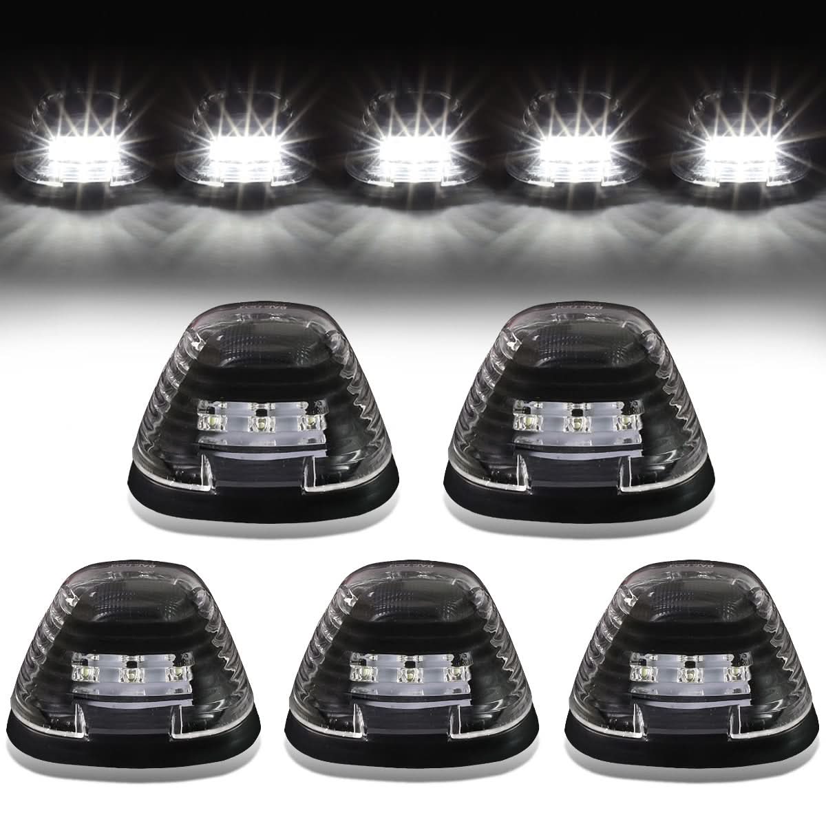 99-15 Ford Super Duty Black Housing White LED Cab Light