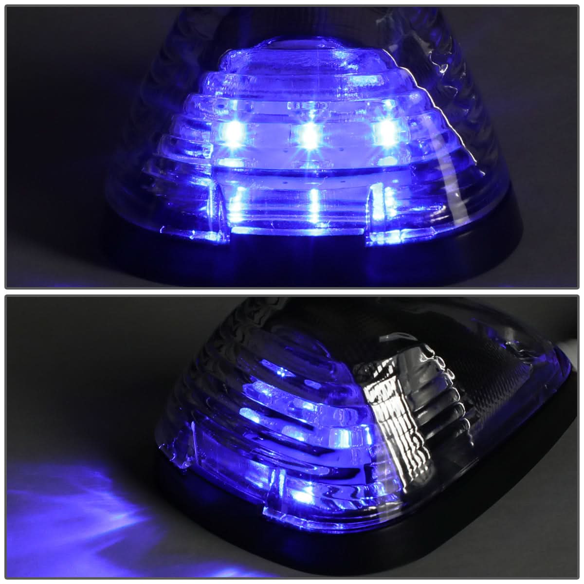 99-15 Ford Super Duty Chrome Housing Blue LED Cab Light