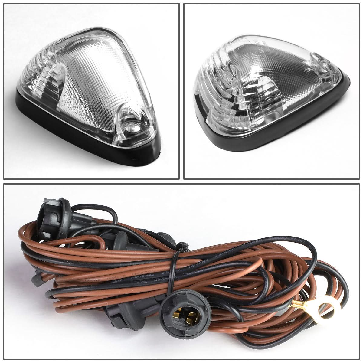 99-15 Ford Super Duty Chrome Housing White LED Cab Light