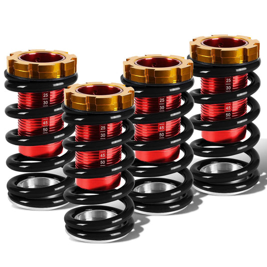 88-01 Honda Civic CRX Del Sol Integra Scale Coilovers Red Gold Black