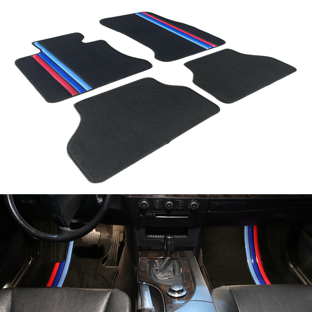 2005-2010 BMW E60 5-Series Sedan Floor Mat Carpet Nylon
