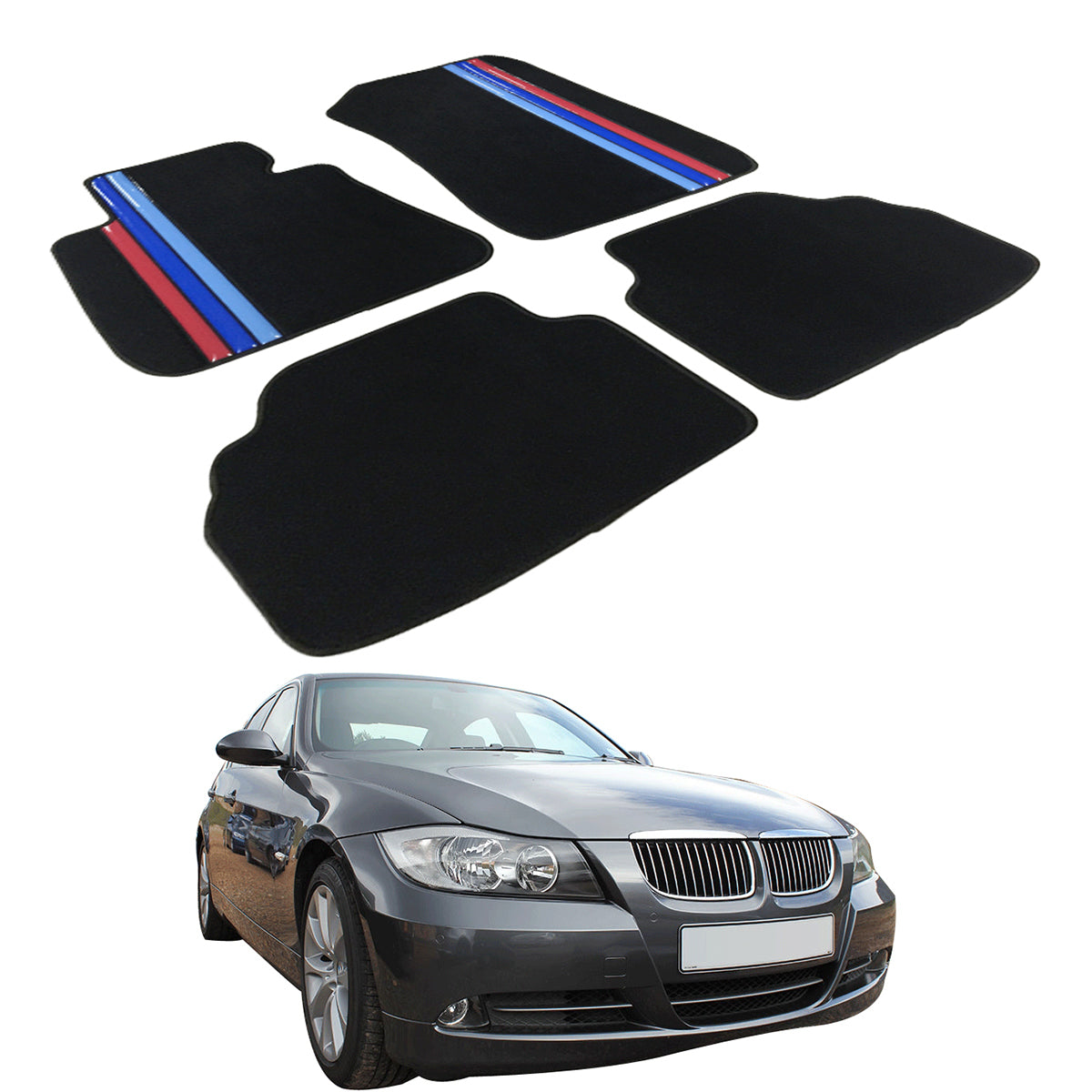 2006-2011 BMW E90 3-Series Floor Mat Carpet Nylon