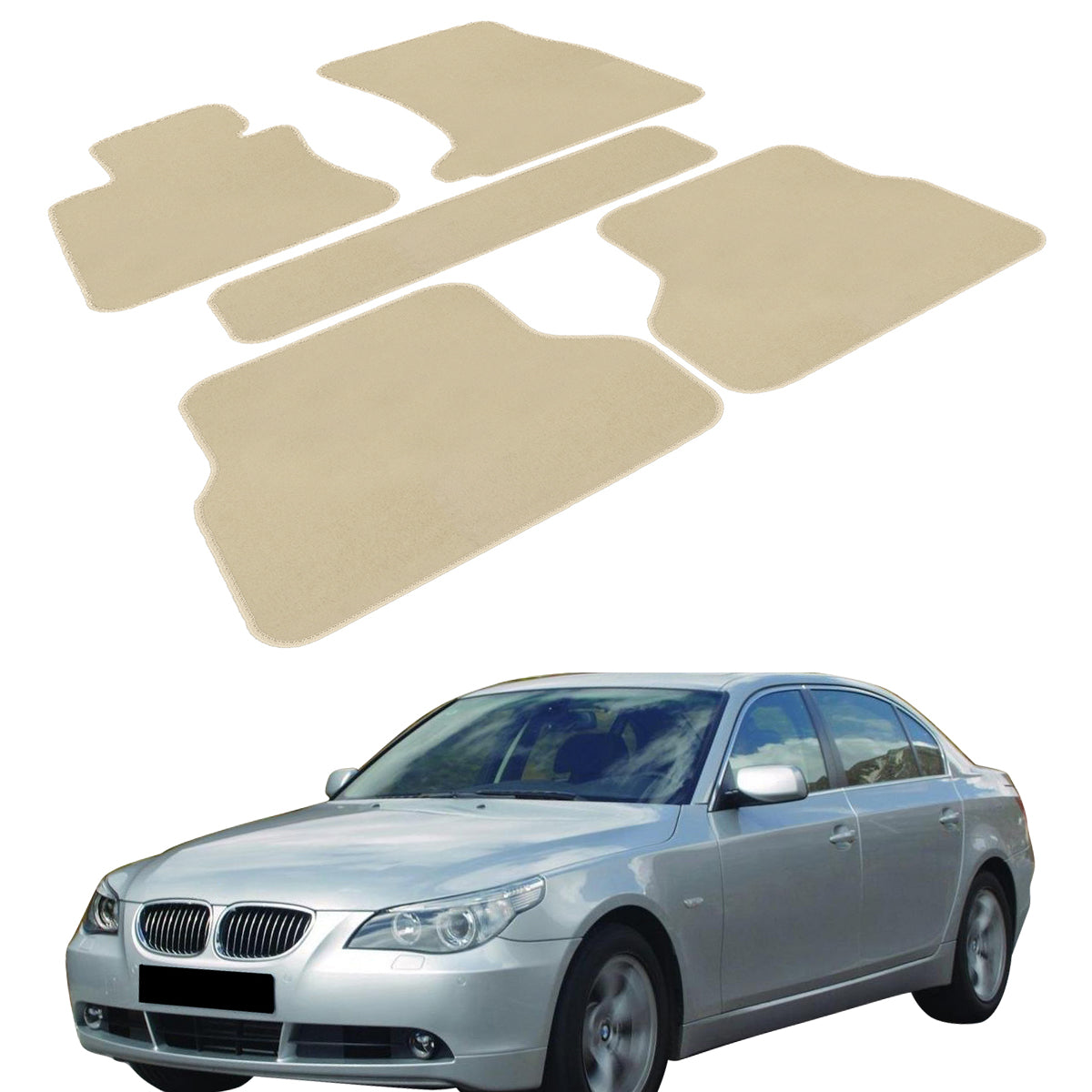 2004-2009 BMW E60 Sedan 4-Door Floor Mat Carpet Nylon