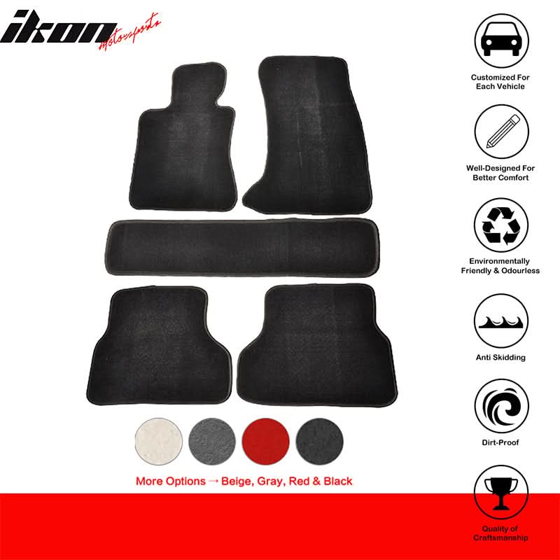 2004-2009 BMW E60 Sedan 4-Door Floor Mat Carpet Nylon