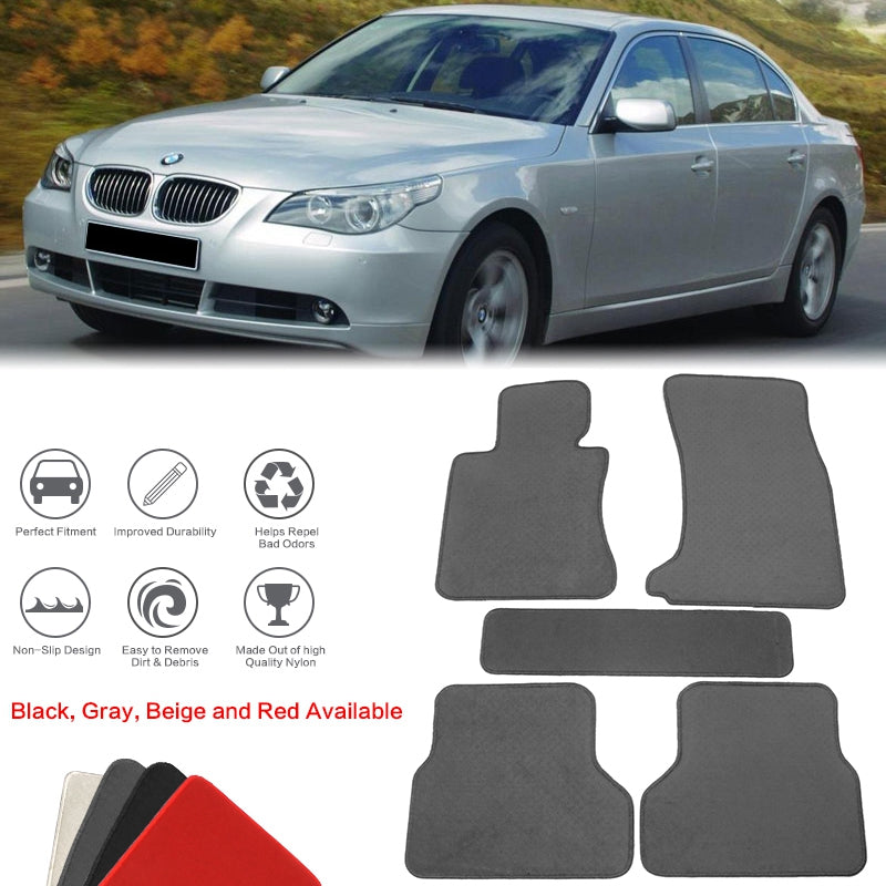 2004-2009 BMW E60 Sedan 4-Door Floor Mat Carpet Nylon