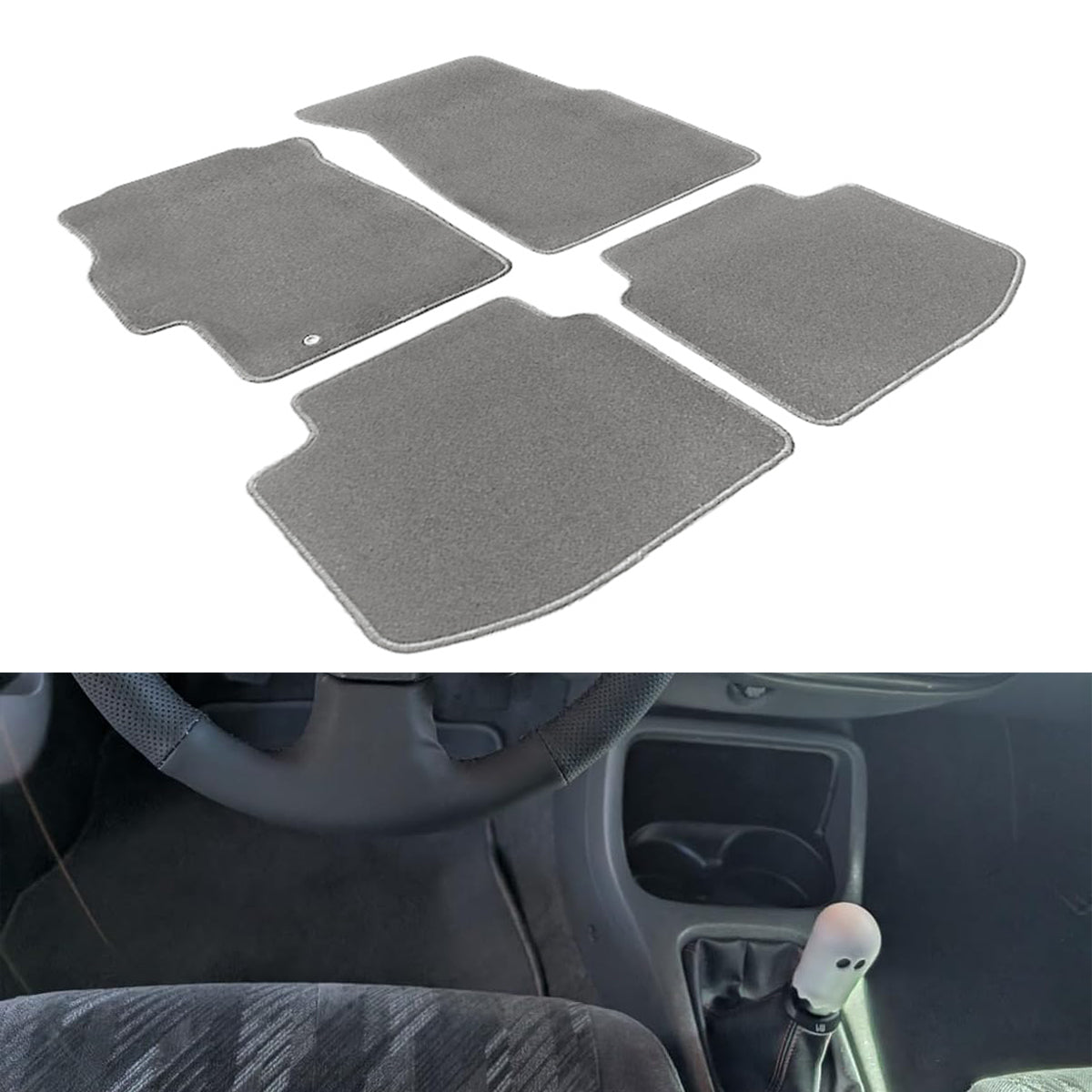 1996-2000 Honda Civic 2Dr 3Dr 4Dr Floor Mat Carpet Nylon