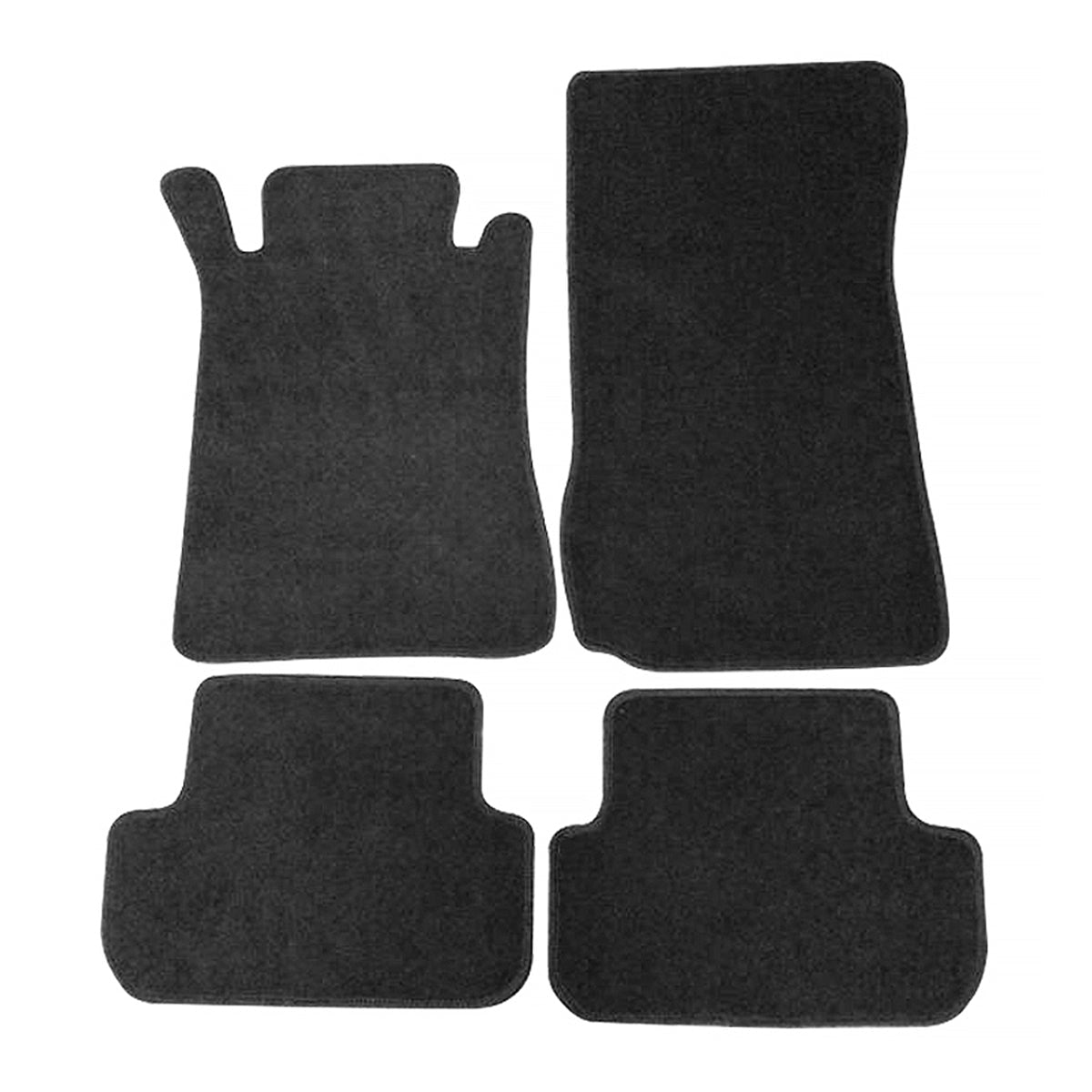 Car Floor Mat for 2003-09 Mercedes-Benz W209 CLK Class Black 4PC Nylon