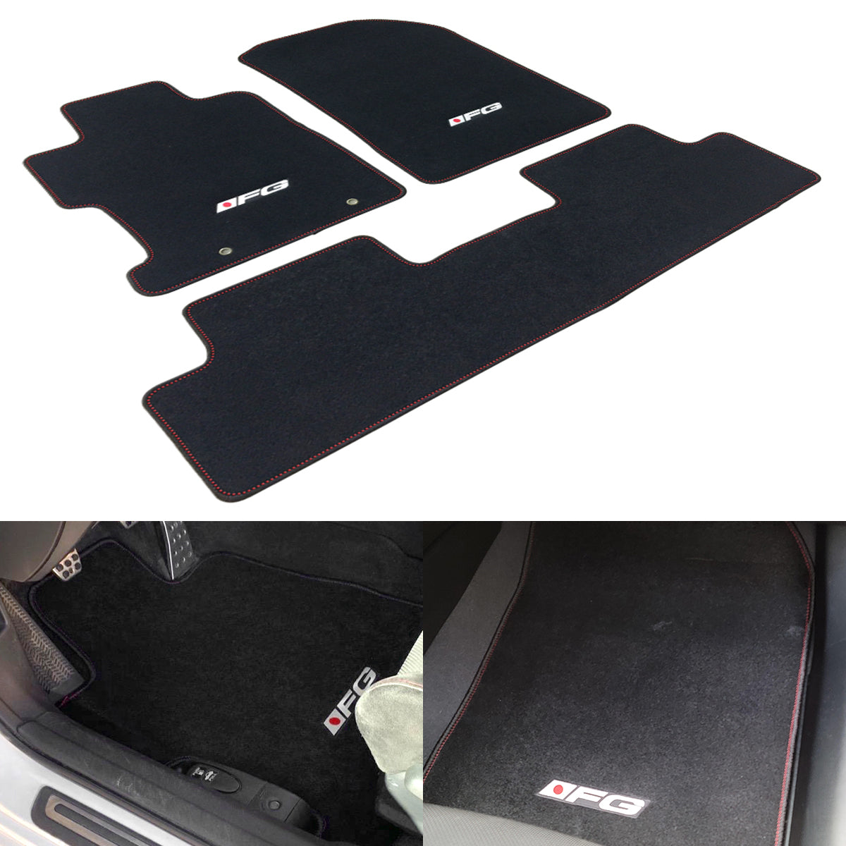 Best Car Mats for Honda Civic 2006-2011 2/4 Door Nylon 3PCS