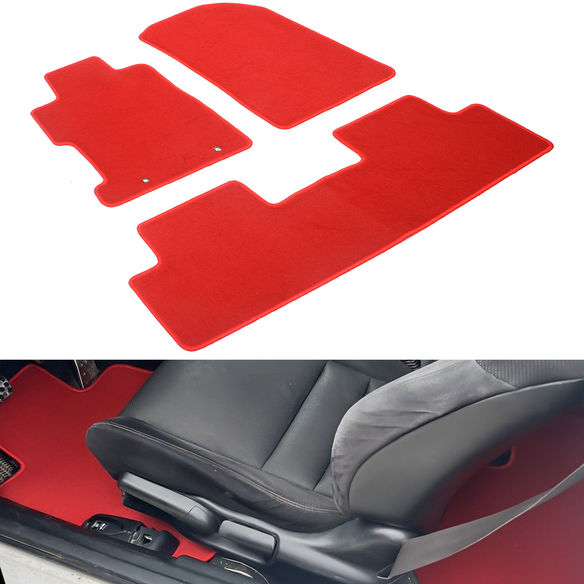 Best Car Mats for Honda Civic 2006-2011 2/4 Door Nylon 3PCS