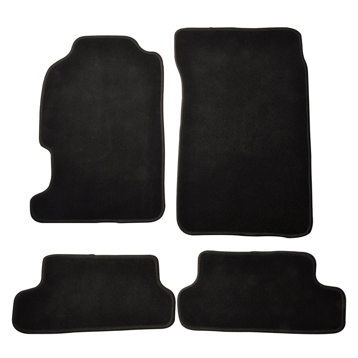 Car Floor Mat for 1997-2001 Honda Prelude OEM Black Nylon 4PC