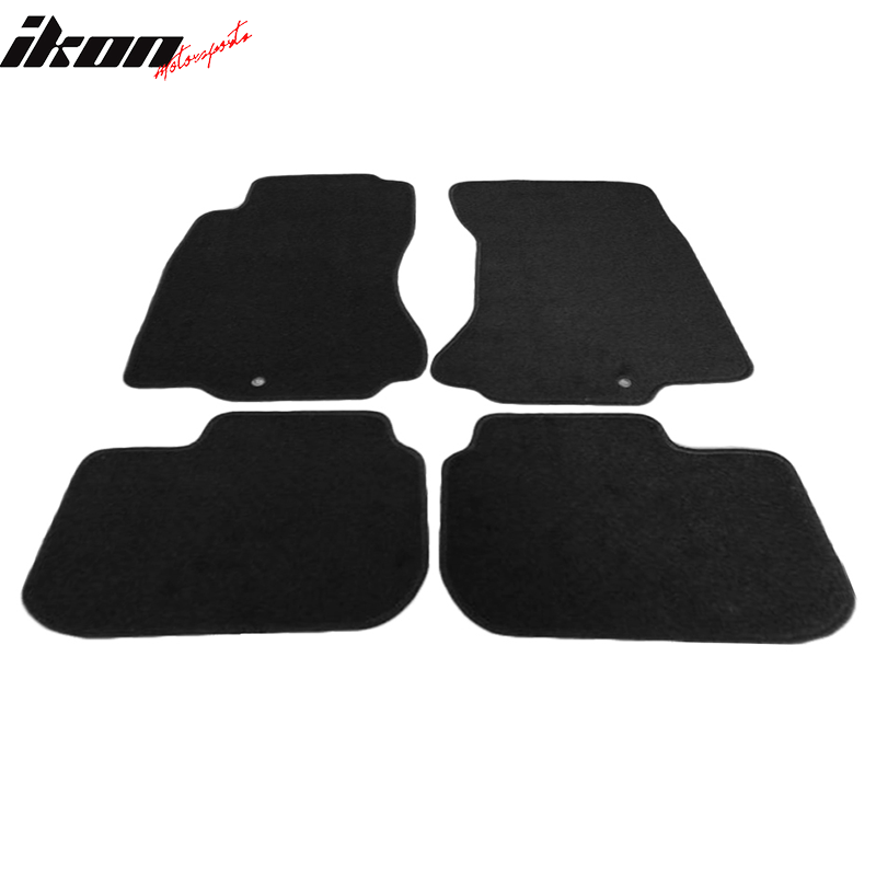 Car Floor Mat for 1990-1996 Nissan 300ZX Black Carpet 4PC Nylon