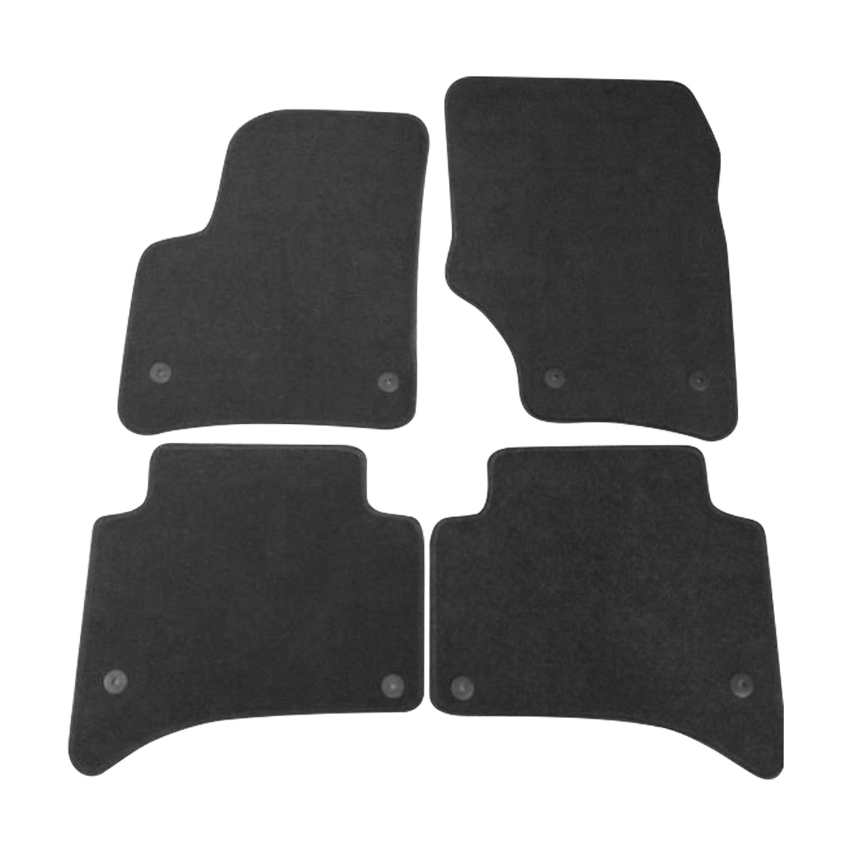 Car Floor Mat for 2003-2010 Porsche Cayenne Black Carpet 4PC Nylon