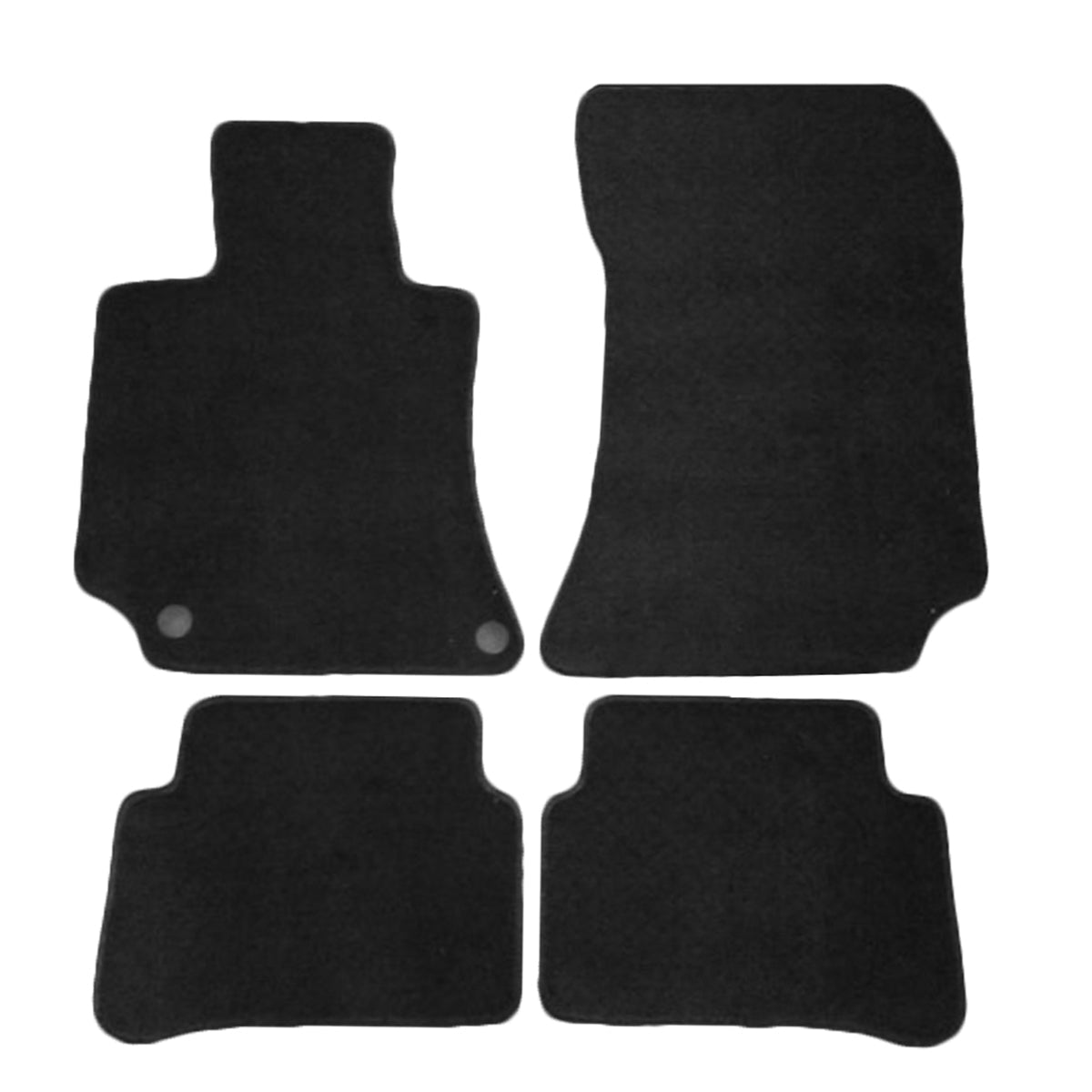 Car Floor Mat for 2010-16 Mercedes-Benz W212 E Class Black Carpet 4PC
