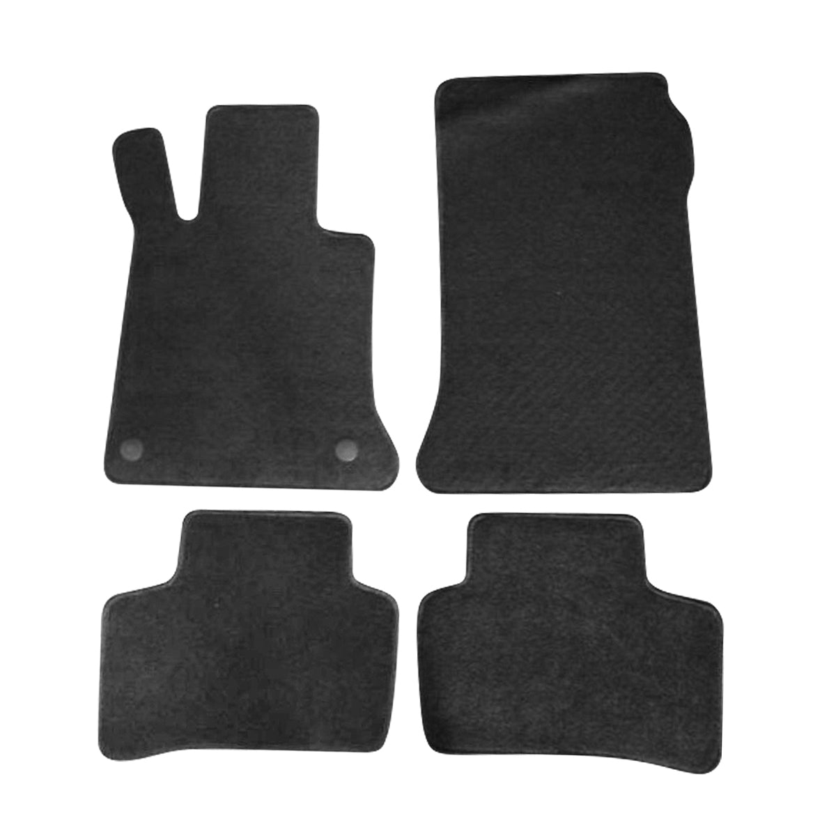 Car Floor Mat for 2010-2015 Mercedes-Benz GLK Class Black 4PC Nylon