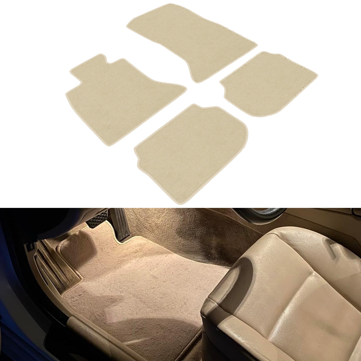 2011-2016 BMW F10 5 Series Sedan Car Floor Mats Carpet 4PC Nylon